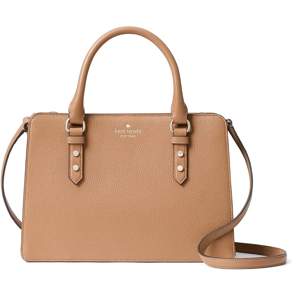 NEW Kate Spade Lise Mulberry Street Leather Crossbody Bag in Light Fawn (Beige) - Picture 7 of 7